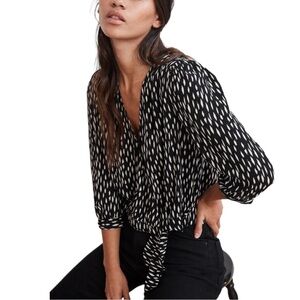 Velvet Rayla Printed Challis Blouse in Dusk